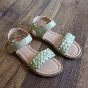 Girls Sage Green Sandals
